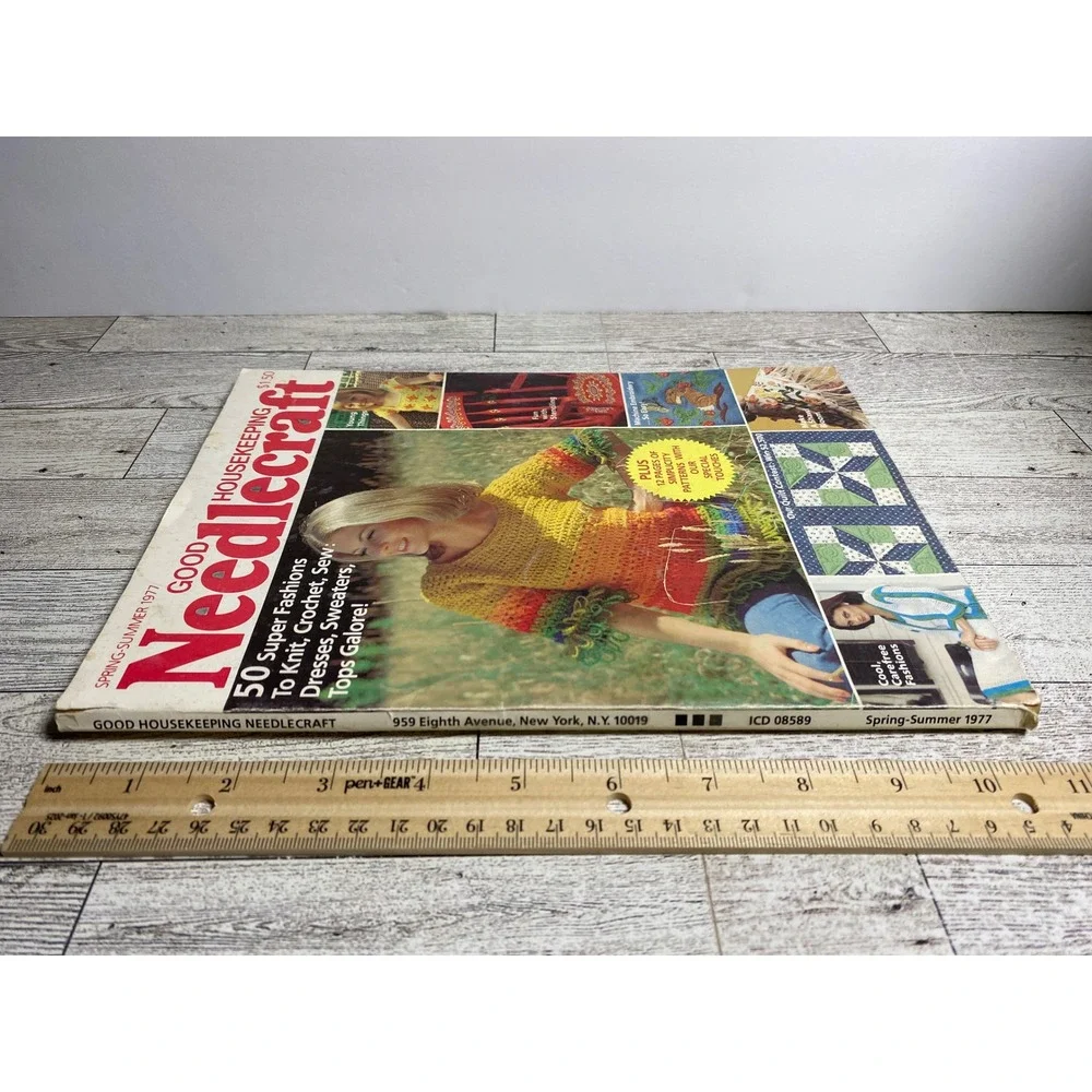 Good Housekeeping Needlecraft 1977 Spring Summer 50 Projects Vtg Craft Magazine‎